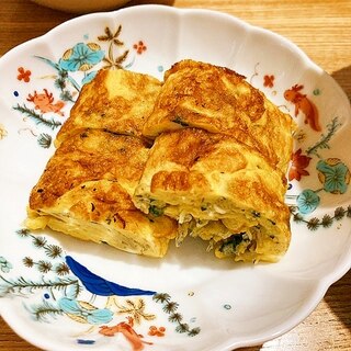 お弁当おかず★大葉とじゃこの卵焼き